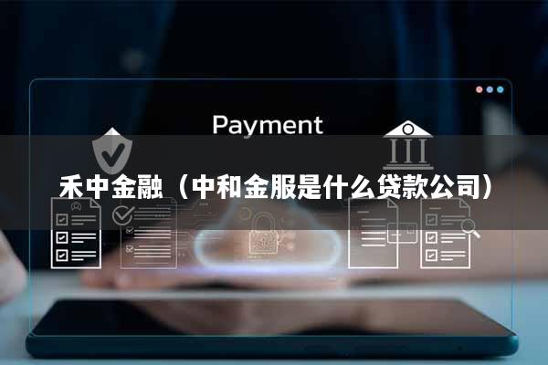 禾中金融(中和金服是什么贷款公司)